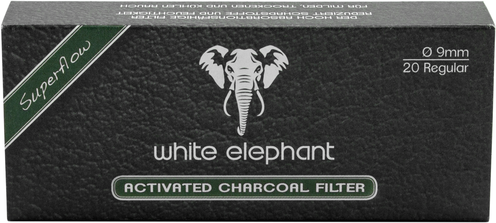 White Elephant 20 Activated Charcoal Filter 9mm (20x)