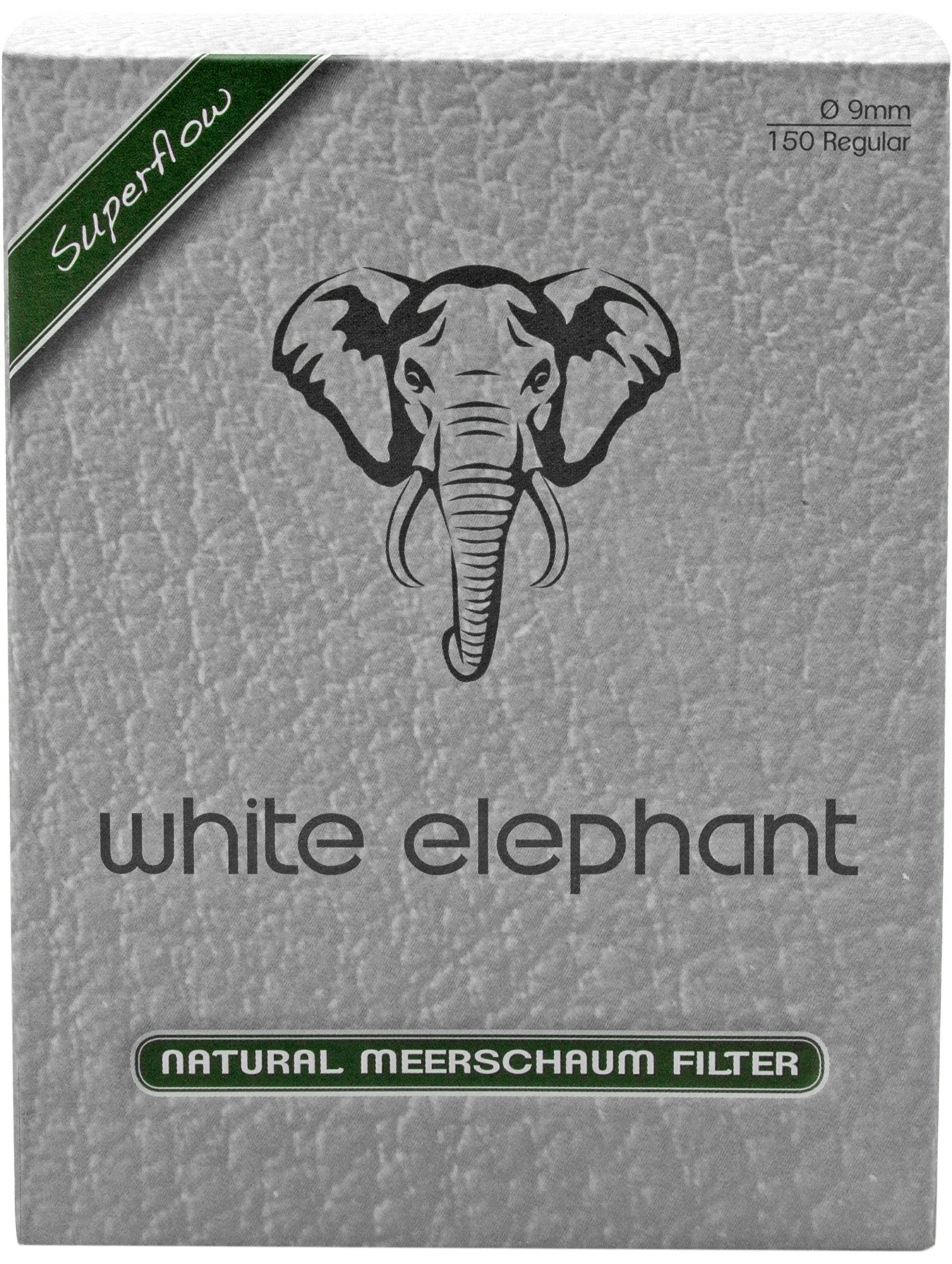 White Elephant 150 Natural Meerschaum Filter 9mm (10x)