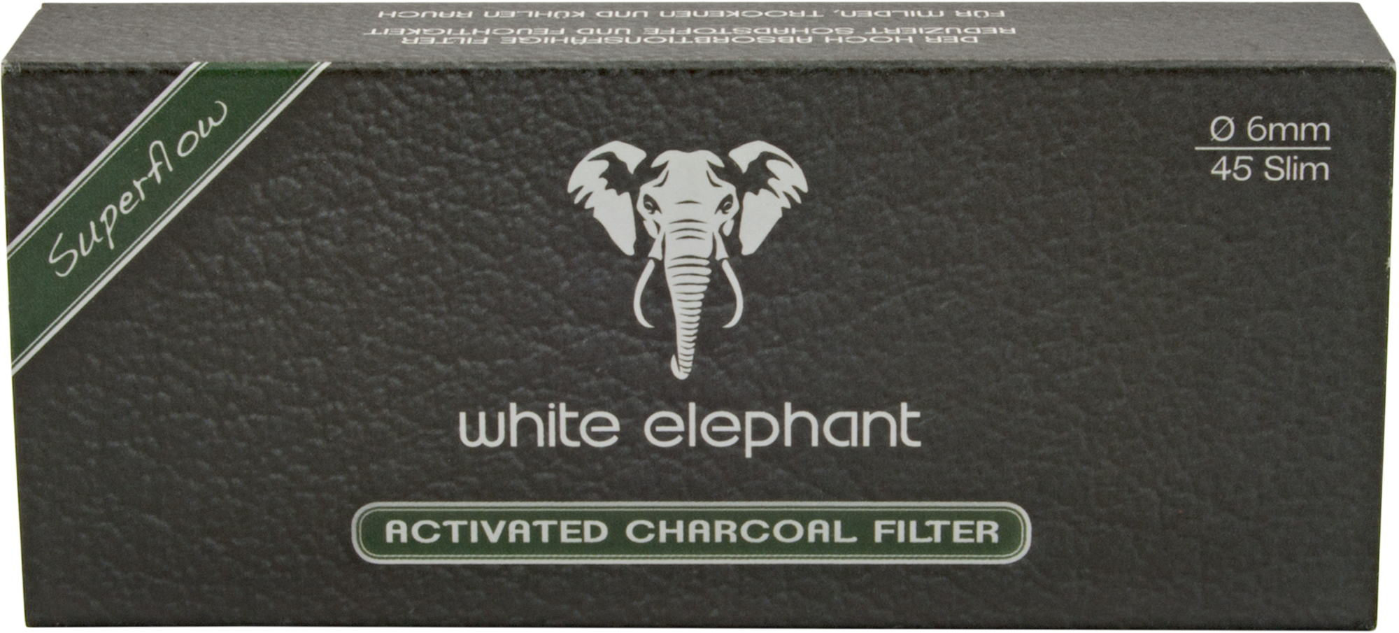 White Elephant 45 Activated Charcoal Filter 6mm (15x)